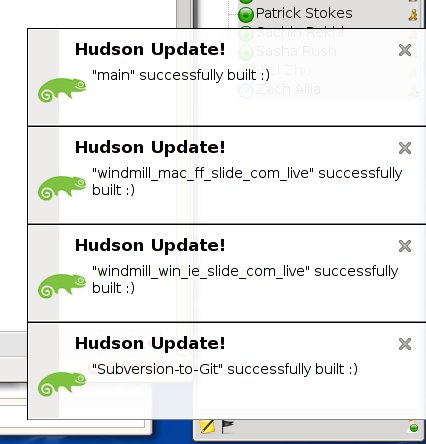 Many notifications. Source: http://unethicalblogger.com/node/189